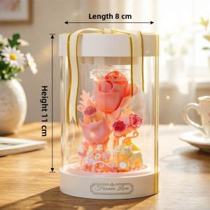 YUGAO | Lighted Mini Building Block Flower Box Ornament Creative Gift