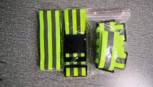Night running protection elastic adjustable fluorescent vest night cycling running safety warning reflective vest