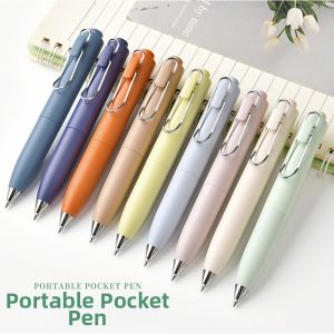 High Attractiveness Retractable Portable Black Pen