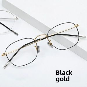 Reading Glasses Female Ultra Light Pure Titanium High-End 50 to 60 Years Old Protection against Blue Light Radiation Anti-Fatigue Middle-Aged and Elderly HD Glasses Male