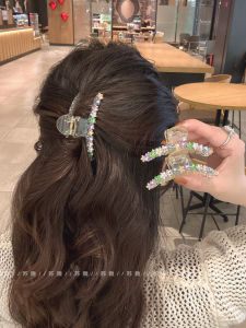 Kẹp Tóc Pha Lê Nhiều Màu Sắc Cho Phụ Nữ Kẹp Tóc Cá Mập Kẹp Tóc Nửa Đầu Kẹp Tóc Phong Cách Cao Cấp Phụ Kiện Tóc Thời Trang Mới Ra Lò