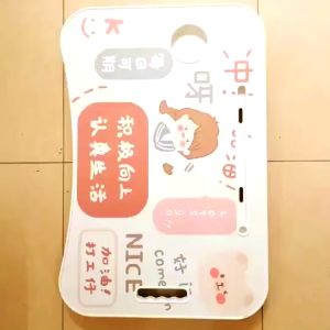 Bàn học gấp gọn bàn xếp gọn học sinh nhựa cao cấp hình dễ thương có khe để điện thoại bàn làm việc - Gia dụng Phước Hòa