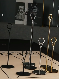 2 pcs  Stainless Steel Menu Stand Card Display Clip Wedding Restaurant Table Number