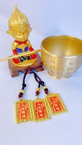 Gantungan Kunci Cina Gantungan Kunci Feng shui Lucky Charm Keychain Diputar Gantungan Kunci Lucky