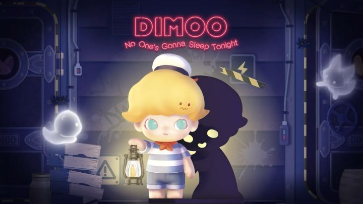 Dimoo Sleeping POP MART ของเล่นฟิกเกอร์ DIMOO No One s Gonna Sleep Tonight SKULLPANDA ...
