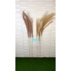 Tanaman Hias Artificial Tangkai Bunga Kering Rustik Pampas Grass Dried Flowers Pohon Plastik Pajangan Dekorasi Ruangan