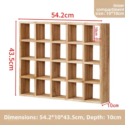 MUYI | Chinese Style Wall Hanging Display Shelf Wooden