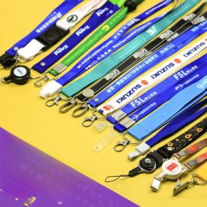 Customizable Night Rain Lanyard Polyester Card Holder with Logo for Students and Employees Ideal for Office and Business Use