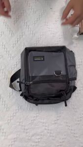 SPSBAGS#4033 FASHIONABLE CROSSBODY AND SHOULDERBAG NYLON MATERIAL WITH ZIPPER CLOSSURE