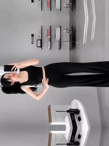 Set áo croptop cổ vuông sát nách kèm quần dài ống rộng KVYBODY S63 chất thun cotton borip lụa đày mịn co giãn