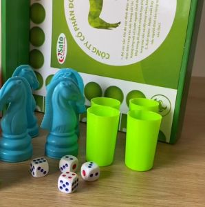 Cờ cá ngựa - Bàn cờ lớn 42cm * 42cm - Sản xuất tại Việt Nam