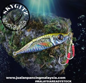 SKYGITZ MALAYSIA 3D REAL TAMBAN v2 FISH KILLER JIG WITH UV GLOW JIGGING SALT WATER GAME