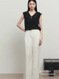 3COLOUR·S | Summer V-neck Tencel Knitted Sweater