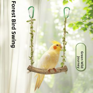 VOA | Parrot Cage Accessories with Swing Scratching Climbing and Standing Rods