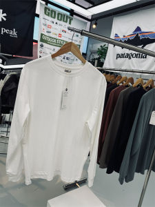 Comfortable Pure Cotton Long Sleeve round Neck T-Shirt Mens Basic Versatile Washed Combed Cotton Solid Color Base Shirt