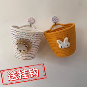 Giá Treo Tường Bằng Vải Cotton Phong Cách Bắc Âu Cartoon Để Lưu Trữ Đồ Dùng Sinh Hoạt Hàng Ngày Cho Học Sinh Ký Túc Xá Giá Treo Đồ Dùng Đa Năng
