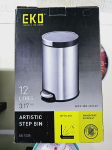 ARTISTIC STEP BIN 12L SOFT CLOSEfinger print resistant with bucket