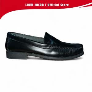 Liam Jacob Men Footwear Black Penny Loafer