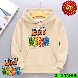 Jaket Anak Stumbel Guys/Sweater Anak Laki Laki Umur 2 Sampai 12 Tahun/Bahan Fleece Beda Dari Yang Lain Lebih Nyaman Di Pake Cocok Untuk Anak Anak/Baju Sweater Anak Stumble Guys Terbaru