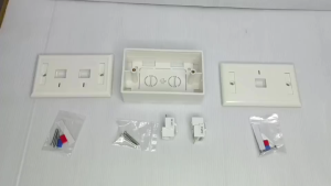 Apollo บล็อกลอย 2x4 หน้ากากแลน RJ45 Outlet แจ็คแลนตัวเมีย CAT5E CAT6 อุปกรณ์เชื่อมต่อ สายเคเบิ้ล ส่งจากไทย trt tech