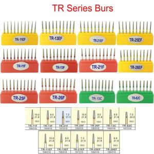 10pcs/Box Dental Diamond Burs Drill Dia-burs for High Speed Handpiece Polishing Tools TC-11F TC-11