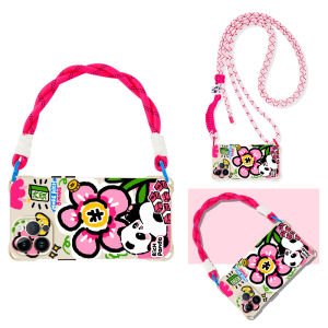 Boldstern Lucky Panda Phone Case for Apple 16promax Handbag Style Womens Model Compatible Silicone Protective Cover with Lanyard