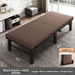 HM | Foldable Portable Reinforced Bed 1.2m