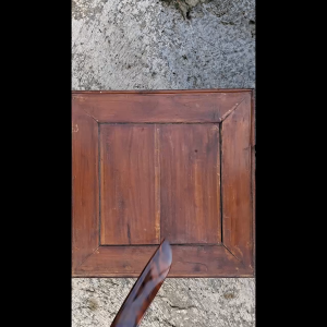 Pisau Sembelih Kukri Baja Full Tang Senokeling Texture Artistik