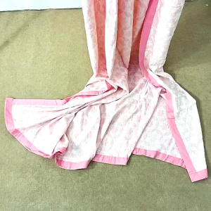 Japanese Gauze Blanket 100% Cotton 200cmX230cm Three Layer Bed Blanket (Pink)