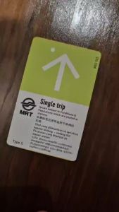 Super cute VINTAGE Nostalgic Transitlink card EZ-Link card MRT Single Trip Card Skin / Sticker Touch n Go Motoring