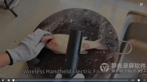250W Portable Cordless Electric Fish Scaler 6800mAh IPX7 Waterproof 5500RPM Stainless Steel Fish Scale Remover Mesin sisik ikan elektrik mesin buang sisik ikan