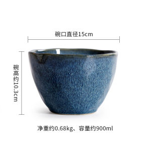 Bát Tráng Men Sáng Tạo Bằng Gốm Sứ Dùng Trong Gia Đình Bát Đựng Salad Trái Cây Bát Đựng Mì Bát Đựng Súp Lớn Bát Đựng Tráng Miệng Cổ Điển