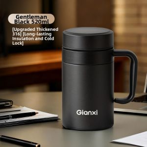 GIANXI | Mens Tea-friendly Insulated Mug With Handle Stainless Steel
