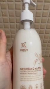 Men Dừa Ủ Xả Tóc Konus - Kem Xả Tóc Mềm Mượt Tự Nhiên - Kem Xả Tóc Ngăn Xơ Rối Chẻ Ngọn