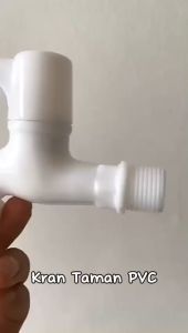 Kran Air Plastik Putih Model Engkol / Water Faucet Head / Kepala Keran PVC Untuk Tembok Taman Mesin Cuci Wastafel Dapur Kamar Mandi / Semprotan Sambung Penghemat Air Tahan Lama Multifungsi - HOMIA