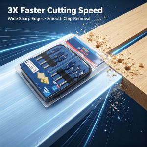 Bosch | Bosch EXPERT Wood Spade Drill Bits 6pcs 14/16/18/20/22/24mm Self-feeding Thread Hole Drilling Tool Kit 2608900332