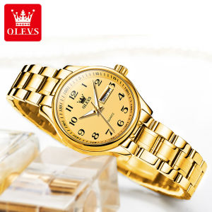 OLEVS 5567 Womens Quartz Watches Simple Elegant Large Digital Dial Ladies Wristwatch Stainless Steel Waterproof Watch for Women