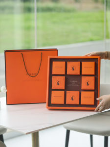 Hộp Đựng Bánh Trung Thu Phô Mai Lạnh Kiểu Trung Hoa Đơn Giản Sang Trọng 80g 6 Chiếc 8 Hộp Đựng Bánh Tráng Phô Mai Chảy