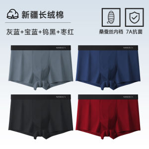 Antarctic People Mens Cotton Underwear Breathable Boxer Shorts Flat Angle Pants Antibacterial Crotch Youth Sport Style mid Waist
