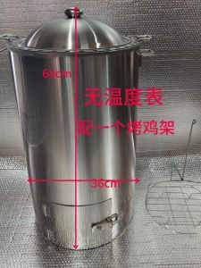 Taiwan Barrel Chicken Grill Stainless Steel Charcoal BBQ Oven Outdoor Cooking Utensils Single Person Use Wood-fired Oven