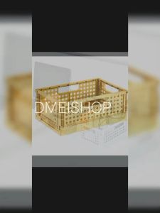 Keranjang Plastik Mini Bisa Dilipat Kotak Penyimpanan Storage Tempat Penyimpanan Buku Box Lipat