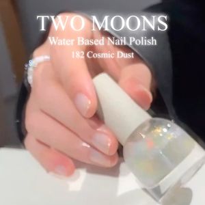 [Vainpot-SG] TWO MOONS Glow With It Water Based Peel Off Non-Toxic Glitter Nail Polish - 10ml