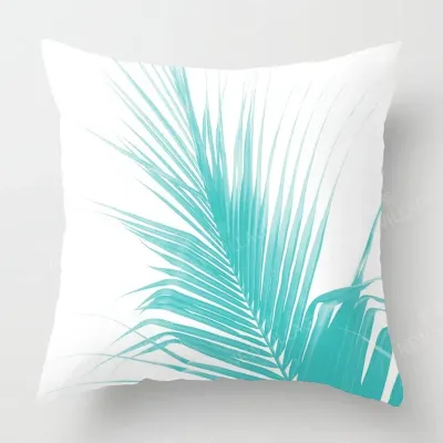 Nordic fall home decor autumn throw pillow case sofa Cushion cover modern 45x45cm 45*45 50x50 60x60cm 40*40cm leaf plant green