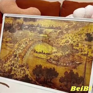 (Mẫu mới) Tranh ghép xếp hình 1000 miếng - Ghép hình 1000 mảnh hoạt hình phong cảnh Lắp ráp phát triển tư duy. 75x50