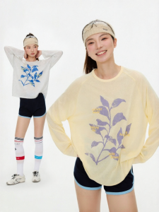 OWOX | Áo Blouse In Hình Chống Nắng Thoáng Mát
