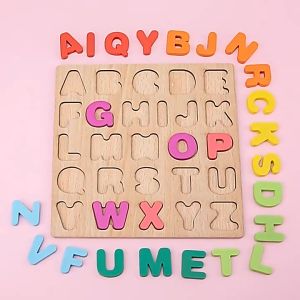 Papan Kayu 123/ABC Wooden Learning Educational Toys