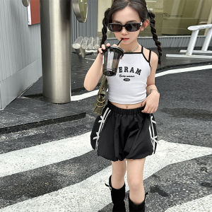 Girls Summer Short Pants Thin Blooming Cute Fashionable Outerwear Childrens Clothing Korean Style Elastic Waist Loose Fit Breathable
