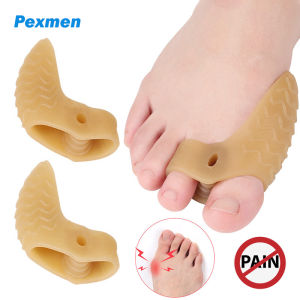 Pexmen 2Pcs Bunion Protector Toe Separators Hallux Valgus Soft Gel Bunion Pads Support for Overlapping Toes for Men and Women