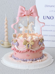 Baking Cake Topper Decoration Fondant Gum Paste Silicone Mold Rotate Trojan Unicorn Chocolate Mold