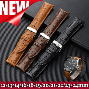 12/13/14/15/16/18/19/20/21/22/23/24mm Leather Watchband for Omega Watch Strap Universal Men Women Wristband Sports Accessories